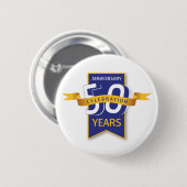 50 jaar Jubileum ontwerpen Ronde Button 5,7 Cm (Voorkant /achterkant)