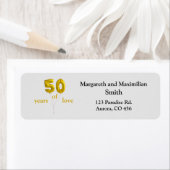 50 jaar Jubileum partij DCSA48 retouradres Etiket (Insitu)