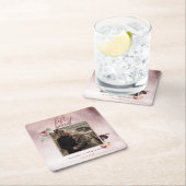 50 jaar Jubileum Roos Gold Glitter Kartonnen Onderzetters (Insitu)