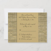 50 jaar Jubileum RSVP-kaart RSVP Kaartje (Achterkant)