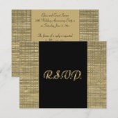 50 jaar Jubileum RSVP-kaart RSVP Kaartje (Voorkant / Achterkant)