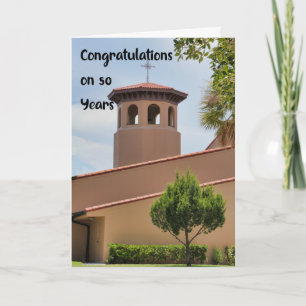 50 jaar Jubileum van de kerk Kaart