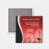  50 jaar klasse reünie magneet (Voorkant / Achterkant)