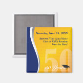  50 jaar klasse reünie magneet (Voorkant / Achterkant)