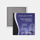 50 jaar klasse reünie magneet (Voorkant / Achterkant)