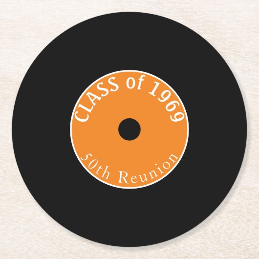 50 jaar! , klasse reünie onderzetters (Voorkant)