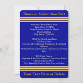 50 Jaar Klasse Reünie Uitnodigingen en Sjabloon, (Achterkant)