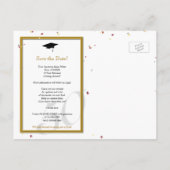  50 jaar klassenreünie Save the Date Aankondigingskaart (Achterkant)