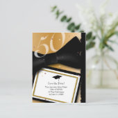  50 jaar klassenreünie Save the Date Aankondigingskaart (Staand voorkant)