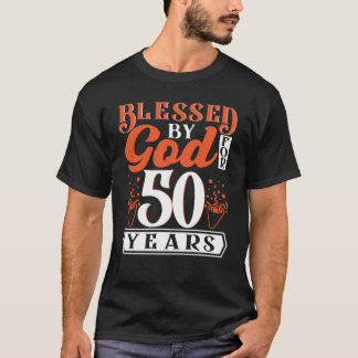 50 jaar lang door GOD Geweldige 50 bi T-shirt