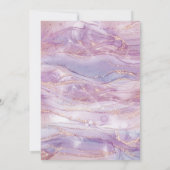 50 jaar Lavendel Gouden Verjaardag Kaart (Achterkant)