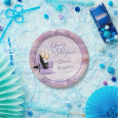 50 jaar Lavendel Gouden Verjaardag Papieren Bordje (Feest)