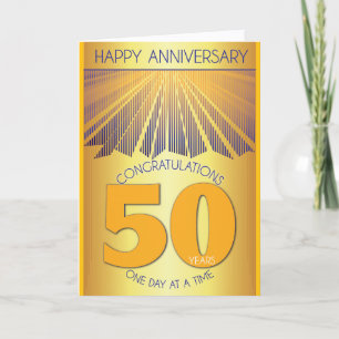 50 Jaar Nuchter Jubileum Gouden Straal 12 Stappe Kaart