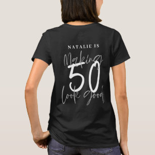 50 jaar op maat maken t-shirt