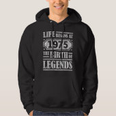 50 jaar oud 1975 Geboorte van de legende 50ste ver Hoodie (Voorkant)