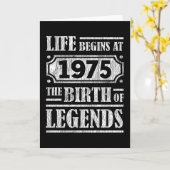 50 jaar oud 1975 Geboorte van de legende 50ste ver Kaart (Gele Bloem)