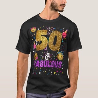 50 jaar oud 50 jaar en verbazingwekkend sinds 1972 t-shirt