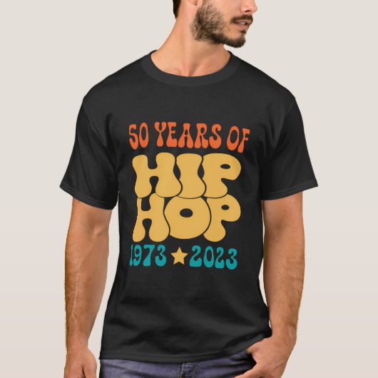 50 jaar oud 50e Jubileum hiphop T-shirt (Voorkant)