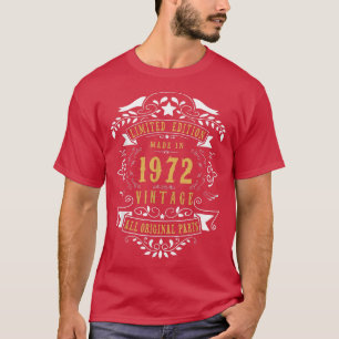 50 Jaar Oud 50ste Verjaardag Geboren in 1972 Manne T-shirt