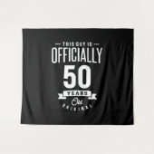 50 Jaar Oud - 50ste Verjaardag Grappig Cadeau Wandkleed (Voorkant (horizontaal))