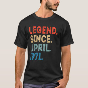50 Jaar Oud 50ste Verjaardagslegende sinds apr T-shirt