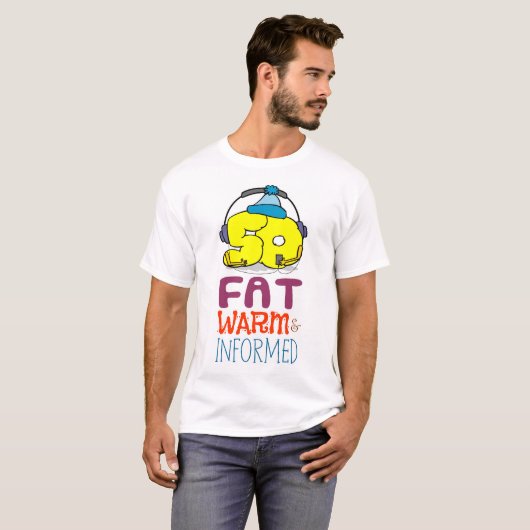50 jaar oud, dik warm en geïnformeerd t-shirt (Voorkant volledig)