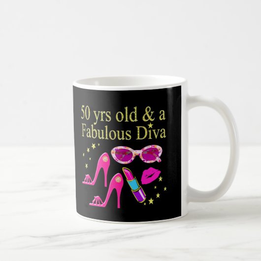50 JAAR OUD EN EEN FANTASTISCH DIVA DESIGN KOFFIEMOK (Rechts)