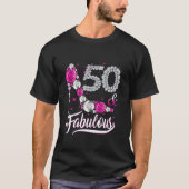 50 jaar oud en een fantastische 50ste verjaardag t-shirt (Voorkant)