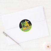 50 jaar oud feestdier | 50e verjaardag ronde sticker (Envelop)