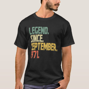 50 jaar oud - Funny Legend from September T-shirt