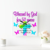 50 JAAR OUD GEBED VIERKANTE KLOK (Huis)