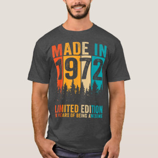 50 jaar oud gemaakt in 1972 beperkte uitgave 50th  t-shirt