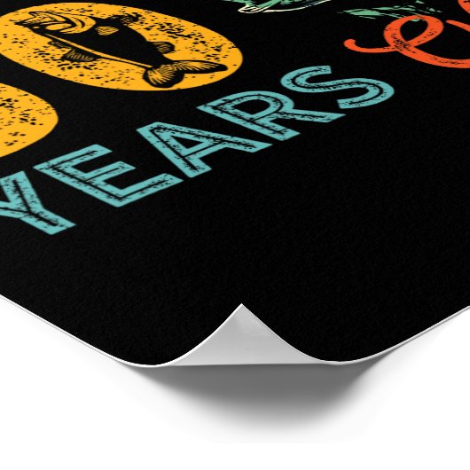 50 jaar oud Gevist cadeau 50ste verjaardag Cool Fi Poster (Hoek)