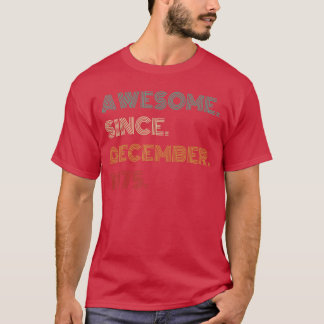 50 jaar oud geweldig sinds december 1975 50ste ver t-shirt