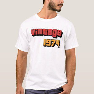 50 Jaar Oud Gift Mannen Vrouwen Vintage 1974 50e G T-shirt