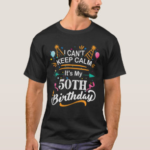 50 jaar oud ik kan niet kalm houden. Het is mijn 5 T-shirt