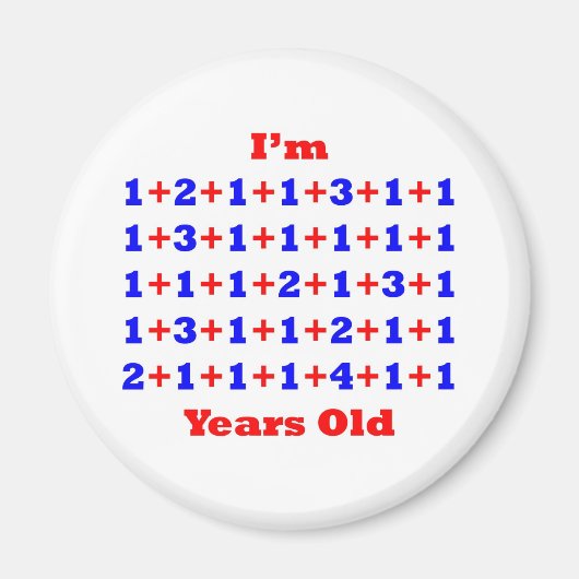 50 jaar oud! magneet (Voorkant)