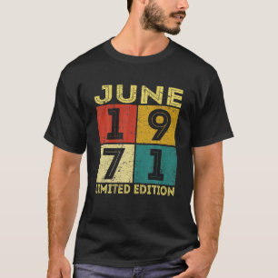 50 jaar oud met een depressie van juni 1971 Decora T-shirt