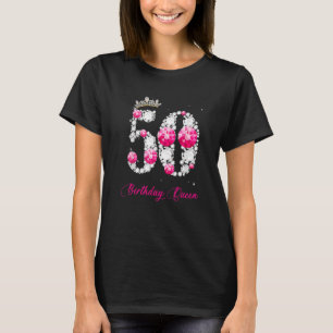 50 jaar oud. Mijn 50ste verjaardag koningin Diamon T-shirt