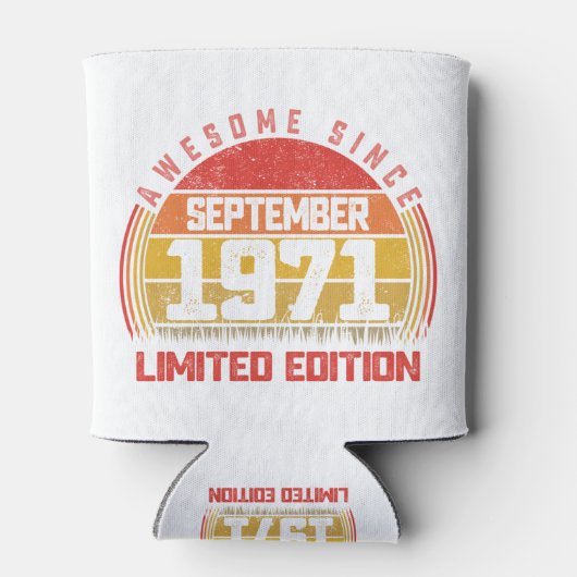 50 jaar oud september 1971, 50e Retro Geweldige Blikjeskoeler (Achterkant)