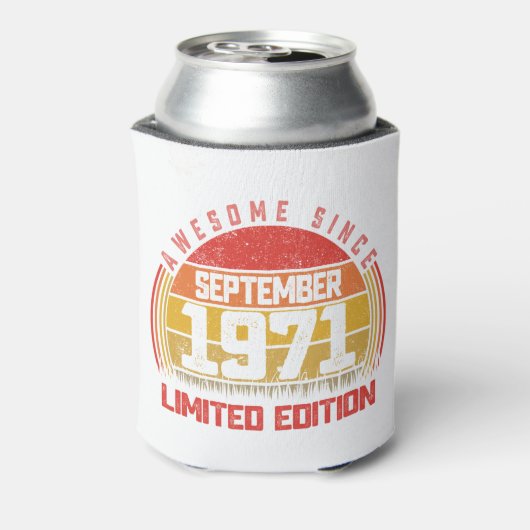 50 jaar oud september 1971, 50e Retro Geweldige Blikjeskoeler (Blikje Achterkant)