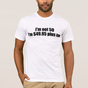 50 jaar oud t-shirt