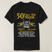 50 Jaar Oud Trucker Grappig 50e Verjaardagscadeau T-shirt (Design voorkant)