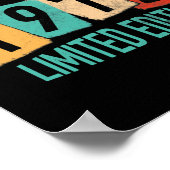 50 jaar oud van zijn Geweldige in 1972 50e verjaar Poster (Hoek)