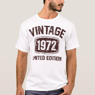 50 Jaar oud Vintage 1972 Limited Edition 50ste ver T-shirt