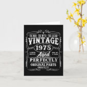 50 jaar oud vintage 1975 man mythe legende 50ste v kaart (Gele Bloem)