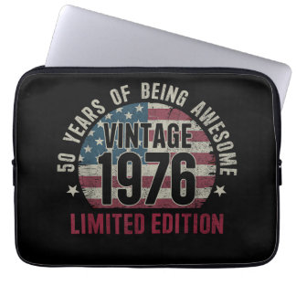 50 Jaar oud Vintage 1976 50ste verjaardag Limitied Laptop Sleeve