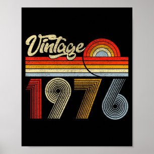 50 Jaar Oud Vintage Gemaakt In 1976 50ste Verjaard Poster