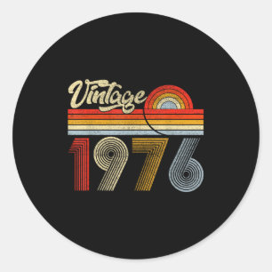50 Jaar Oud Vintage Gemaakt In 1976 50ste Verjaard Ronde Sticker