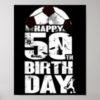50 jaar oud vintage voetbal 50e verjaardag T-shirt